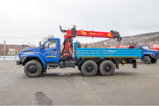 Автомобиль бортовой с КМУ ИТ-150 (тросовый) УСТ 54532F Урал NEXT 5557-72Е5Г38