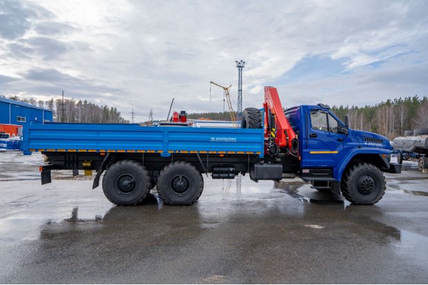Бортовой автомобиль с КМУ ИМ-150N УСТ 5453 Урал NEXT 4320-6952-72Е5И06М33
