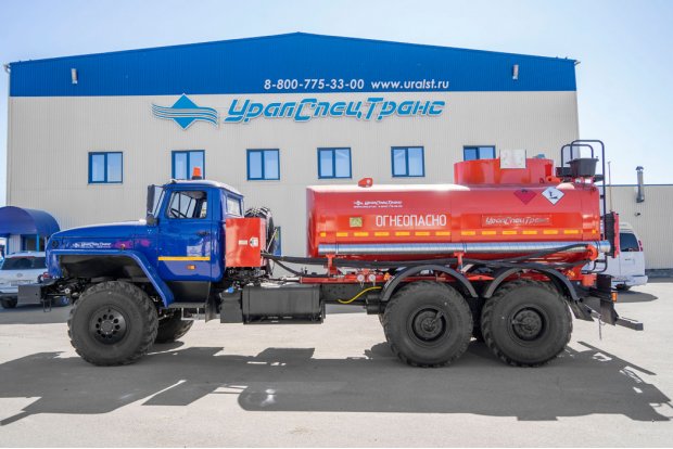 Автотопливозаправщик АТЗ-10Б УСТ 5453 Урал 4320-1951-60 доработка под ДОПОГ, УВЭОС