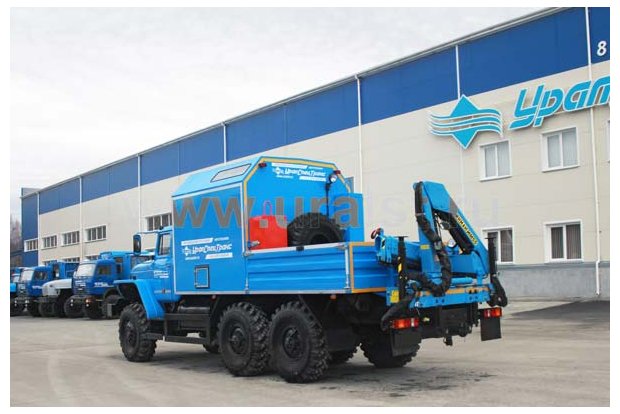 Фургон Урал Агрегат ремонтно-сварочный с КМУ ИМ-55