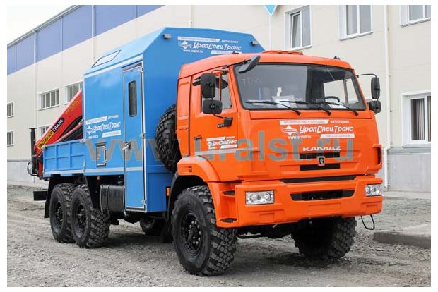 Автомастерская Камаз АРОК с КМУ Palfinger