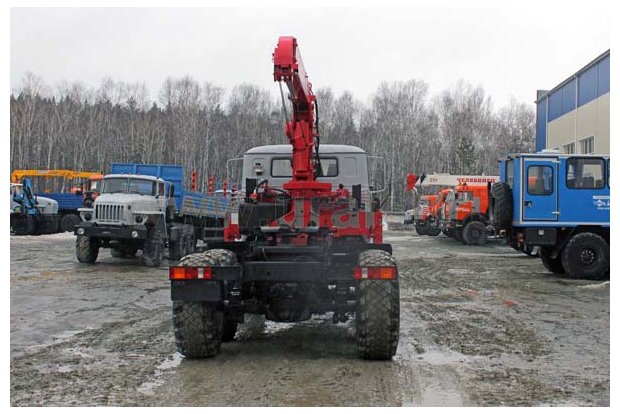Седельный тягач с КМУ UNIC 503 УСТ 5453 Урал 44202-60Е5