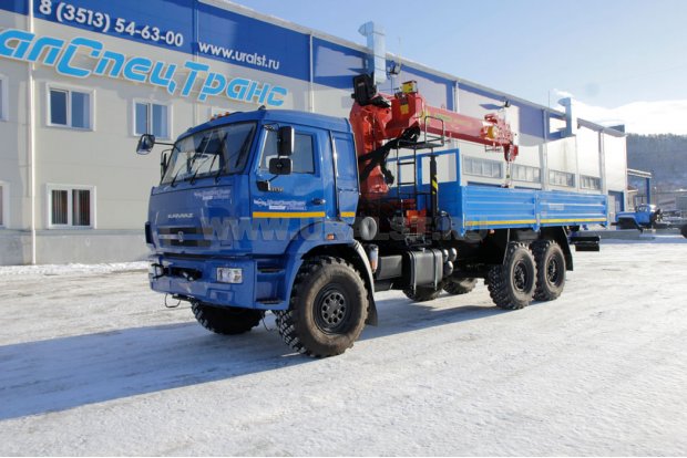 Бортовой с КМУ ИТ-150 (тросовый) УСТ 5453 Камаз 43118