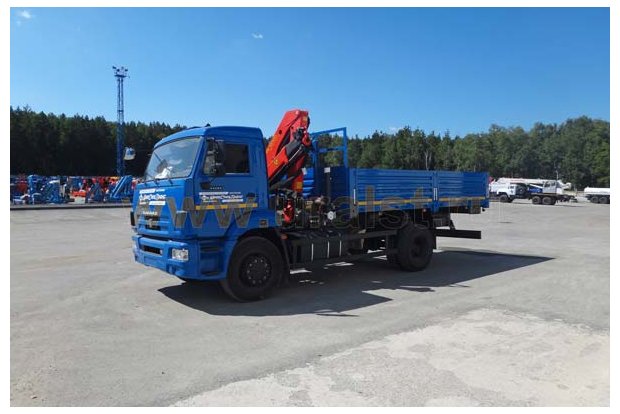 Бортовой с КМУ PK 10000A УСТ 54531 Камаз 43253