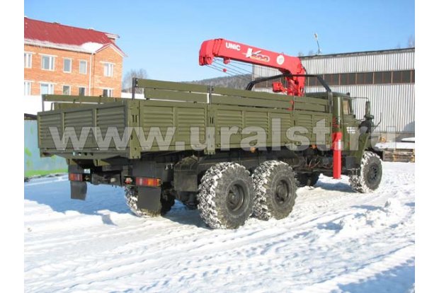 Бортовой с КМУ UNIC UR-V504 (тросовый) УСТ 5453 Урал 4320-1951-60