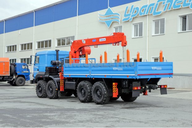 Бортовой с КМУ Kanglim KS-1256G-II (тросовый) УСТ 5453 Урал 532362-1151-70