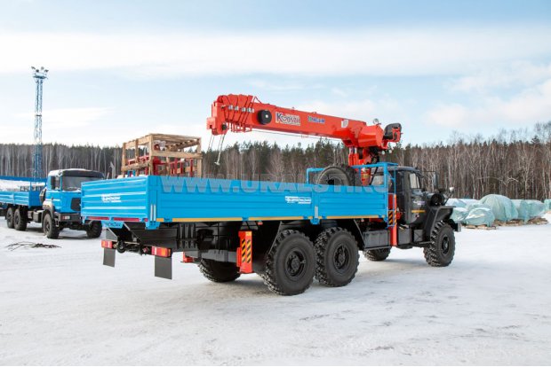 Бортовой с КМУ Kanglim KS 2057 (тросовый) УСТ 5453 Урал 4320-1951-60