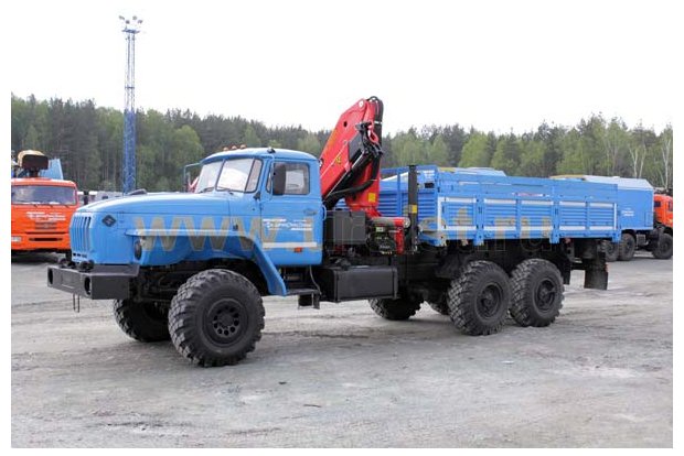 Бортовой с КМУ PK-18500А УСТ 5453 Урал 4320-1951-60