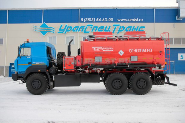 Автотопливозаправщик АТЗ-20-2 УСТ 5453 Урал 63701-1951 доработка под ДОПОГ