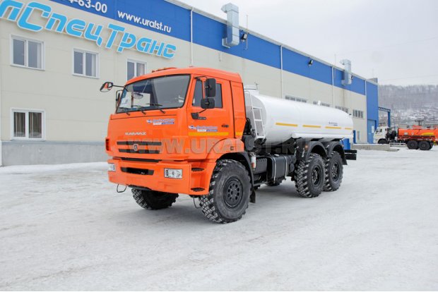 АЦПТ-9,5 с насосом, обогрев насоса от выхлопных газов, Камаз 43118, сп.м.