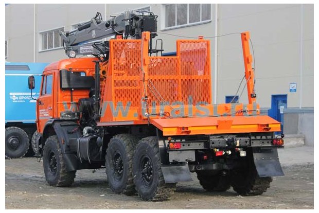 Лесовоз с ГМ СФ-85С УСТ 5453 Камаз 43118(CUMMINS)