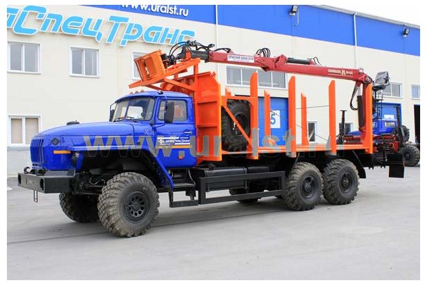 Сортиментовоз с ГМ СФ-62 Урал 4320-60Е5