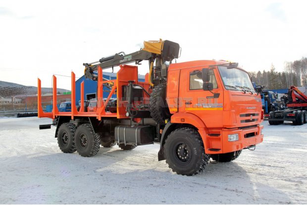 Сортиментовоз с ОМТЛ-97 Камаз 43118-50 ГМ за кабиной