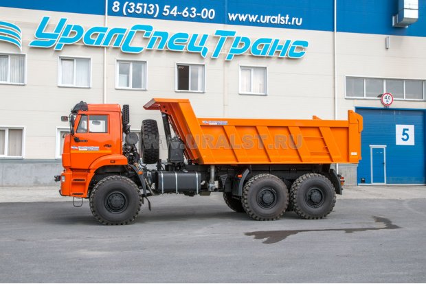 Cамосвал Камаз с задним бортом