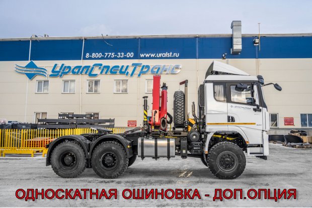 Седельный тягач УСТ 5453SR-03 с КМУ ИМ-150N SHACMAN SX42586V385 (6х6), 315/80R22