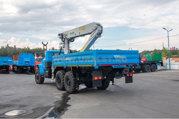 Бортовой с КМУ ИФ-300 УСТ 5453 Урал 4320-1951-60