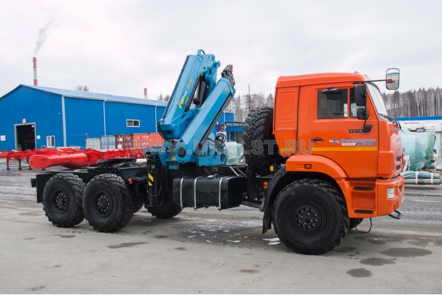 Седельный тягач с КМУ ИМ-240 УСТ 5453 Камаз 43118
