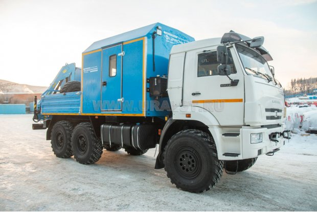 ПАРМ с КМУ ИМ-55 УСТ 5453 Камаз 43118-50 сп. м.