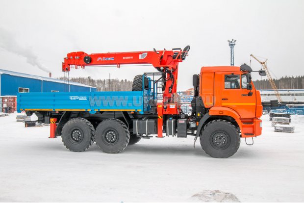 Бортовой автомобиль с КМУ KS-1256G-II УСТ 54531 Камаз 43118-50 сп.м 