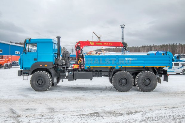 Бортовой с КМУ ИТ-80 (тросовый) УСТ 5453 Урал 4320-4971-80 сп.м
