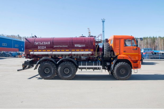 Автоцистерна для воды АЦПТ-10Н УСТ 5453 Камаз 43118-50 сп.м., насос, обогрев