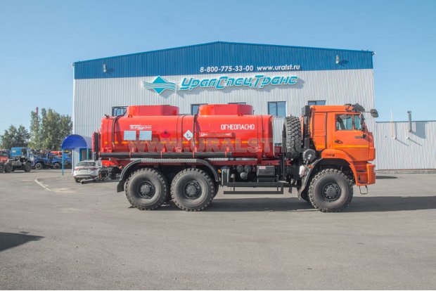 Автотопливозаправщик АТЗ-16-2 УСТ 5453 Камаз 65224-53 сп.м. СЖ-40, боковой УВТ доработка под ДОПОГ
