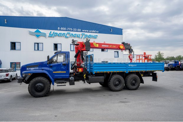 Автомобиль бортовой с КМУ ИТ-150 (тросовый) УСТ 5453 Урал NEXT 4320-72Е5