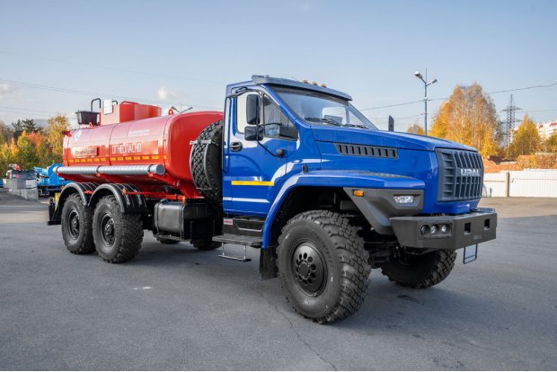 Автотопливозаправщик АТЗ-10Б УСТ 5453 Урал NEXT 4320-72 доработка под ДОПОГ