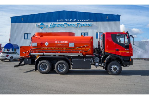 Автотопливозаправщик АТЗ-17-2 два отсека, УВТ-40, УСТ 5453, АМТ N.V. 632910 (6х6) ДОПОГ