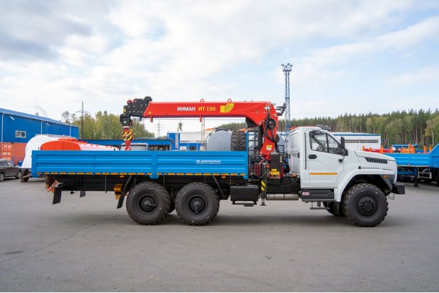 Бортовой с КМУ ИТ-150 (тросовый) УСТ 5453 Урал NEXT 4320-72Е5
