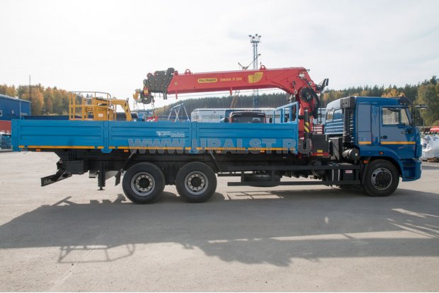  Бортовой с КМУ ИТ-200 (тросовый, люлька) УСТ 5453 Камаз 65117 
