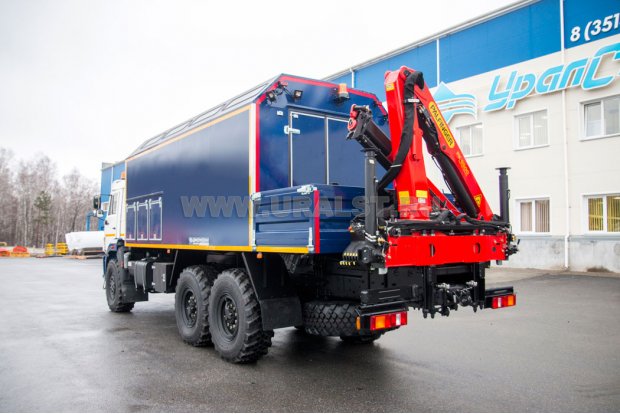 Маслостанция УСТ 5453 Камаз 43118 с КМУ РК-8500