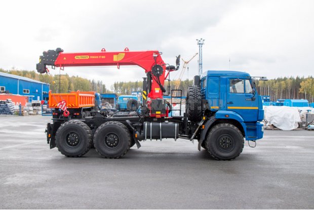 Седельный тягач Камаз 43118-46 с крано-манипуляторной установкой ИТ-180
