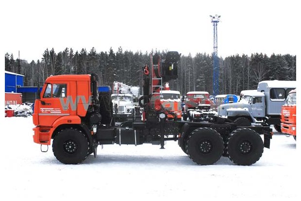 Седельный тягач с КМУ PK-23500А УСТ 5453 Камаз 43118