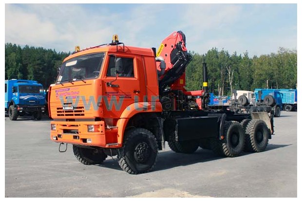 Седельный тягач с КМУ PK-23500В УСТ 5453 Камаз 65225