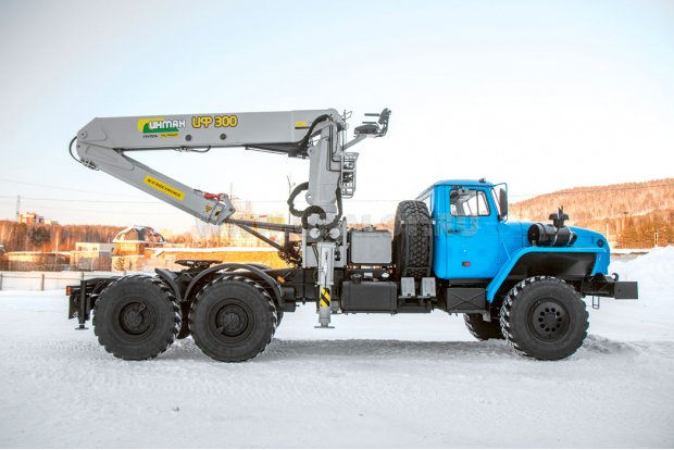 Седельный тягач с КМУ ИФ-300С УСТ 5453 Урал 4320-1951-60