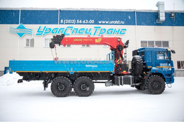 Бортовой с КМУ ИТ-180 (тросовый) УСТ 5453 Камаз 43118 (Cummins) сп.м