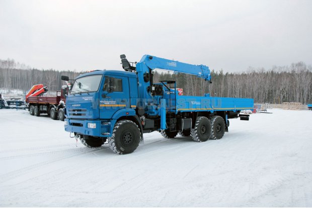Бортовой с КМУ DongYang SS2036 (тросовый) УСТ 5453 Камаз 43118