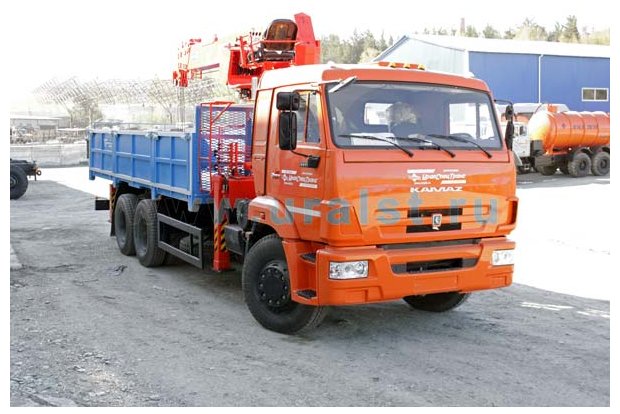 Бортовой с КМУ KS-1256G-II УСТ 5453 Камаз 65115-50