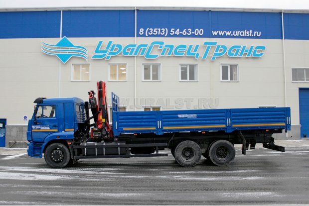 Бортовой с КМУ PK-23500А УСТ 5453 Камаз 65117