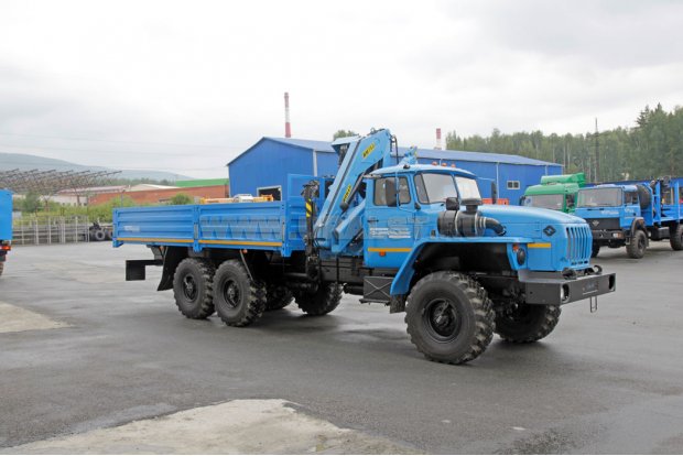 Бортовой с КМУ ИМ-150N УСТ 5453 Урал 4320-1951-60, верхнее управление