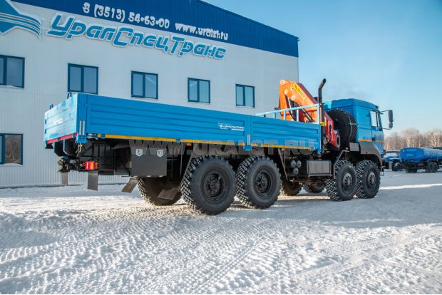 Бортовой контейнеровоз с КМУ PK-23500А УСТ 5453 Урал 532362-1151-70