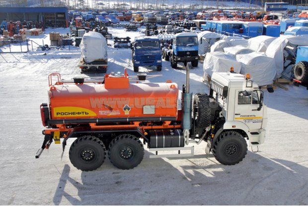 Автоцистерна для нефти АЦН-10 УСТ 5453 Камаз 43118-50, доработка под ДОПОГ