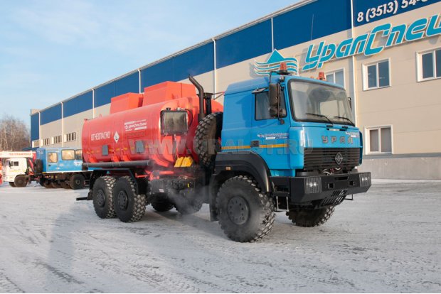 Автоцистерна бензовоз АЦ-20-2 УСТ 5453 Урал-63701К-1951 доработка под ДОПОГ