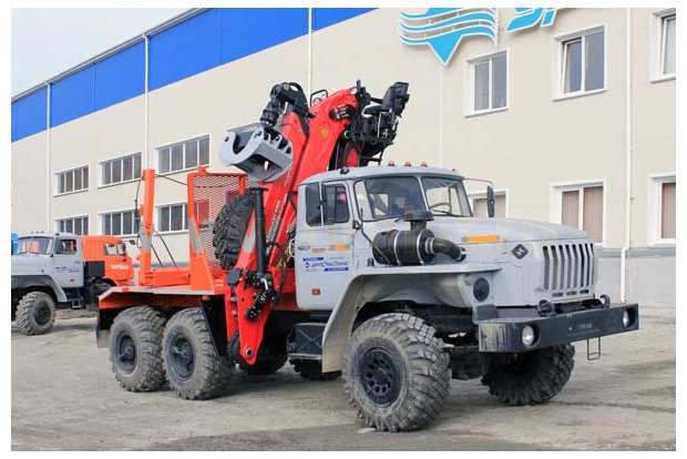 Лесовоз с манипулятором Eplsilon M100Z79 УСТ 5453 Урал М 5557-60Е5