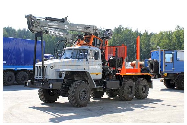 Лесовоз с ГМ СФ-85С Урал 55571-40