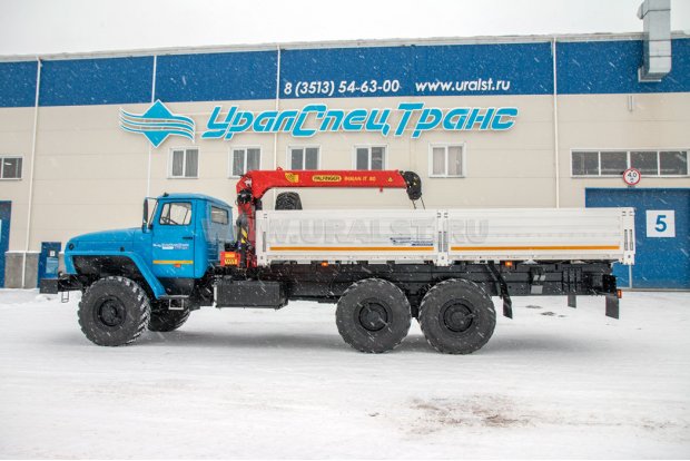 Бортовой с КМУ ИТ-80 (тросовый) УСТ 5453 Урал 4320-1951-60