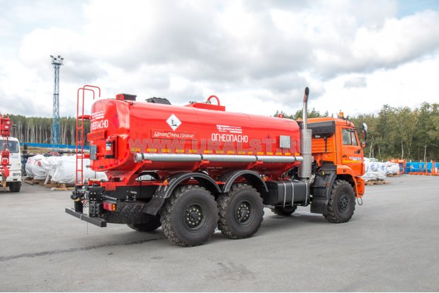 Автоцистерна для нефти АЦН-11Т УСТ 5453 Камаз 43118-50 насос СЦЛ, паровые трубы доработка под ДОПОГ