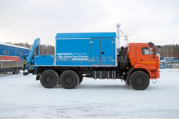 ПАРМ с КМУ ИМ-55 УСТ 5453 Камаз 43118 сп.м