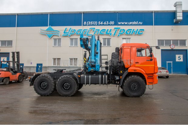Седельный тягач с КМУ ИМ-180-05 УСТ 5453 Камаз 43118